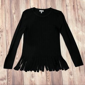 Neiman Marcus Fringe Sweater
